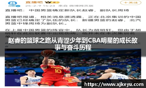 赵睿的篮球之路从青涩少年到CBA明星的成长故事与奋斗历程